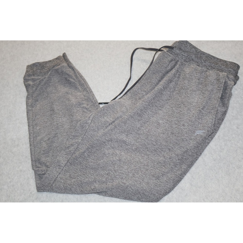Fabletics Joggers Mens Large Gray Heathered Drawstring Athletic Pants Lounging